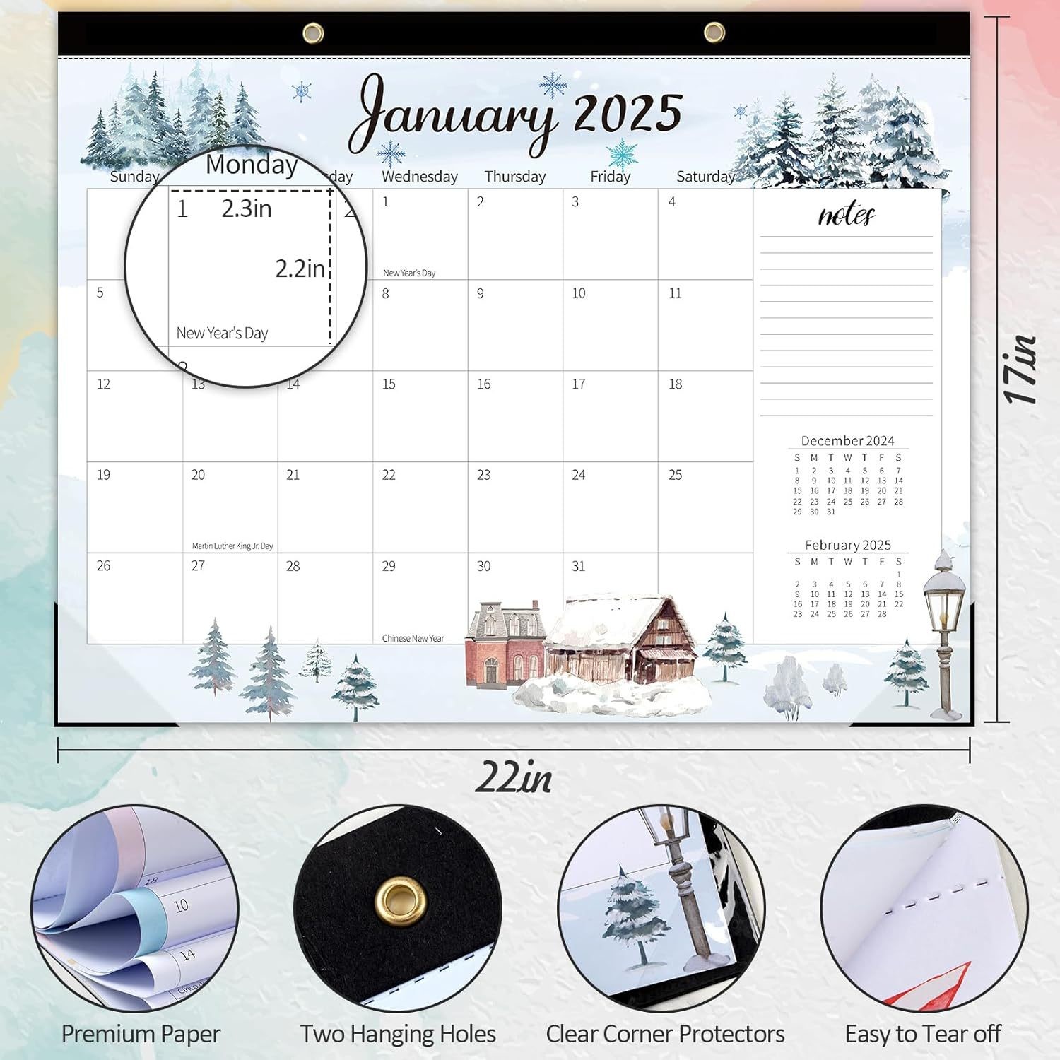 12 Photos Custom Wall Calendars Spiral Binding For Corporate Gifts