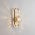 Nordic Led Glass Ball Wall Light Sconces Wrought Iron Wall Lamp（WH-OR-121)