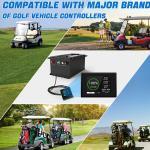 Fast Charging Electric Golf Cart Lithium Battery 48V 51.2V 105Ah With Bluetooth
