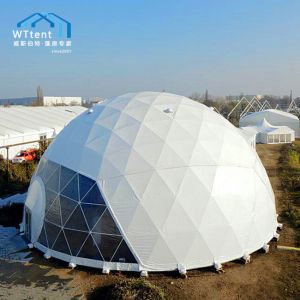 Buy cheap Metal Geodesic Dome Tent / White Geodesic Dome Translucent Cover from wholesalers