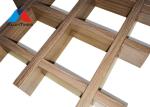 Fashionable Open Cell Ceiling Tiles , Grid Metal Ceiling Mould Proof Fireproof