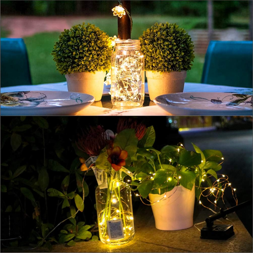LED Garden Yard Solar Lamp String Lights 5M/10M/15M/20M 200 LEDs Fairy Holiday Christmas Party Garland Solar Garden Wate