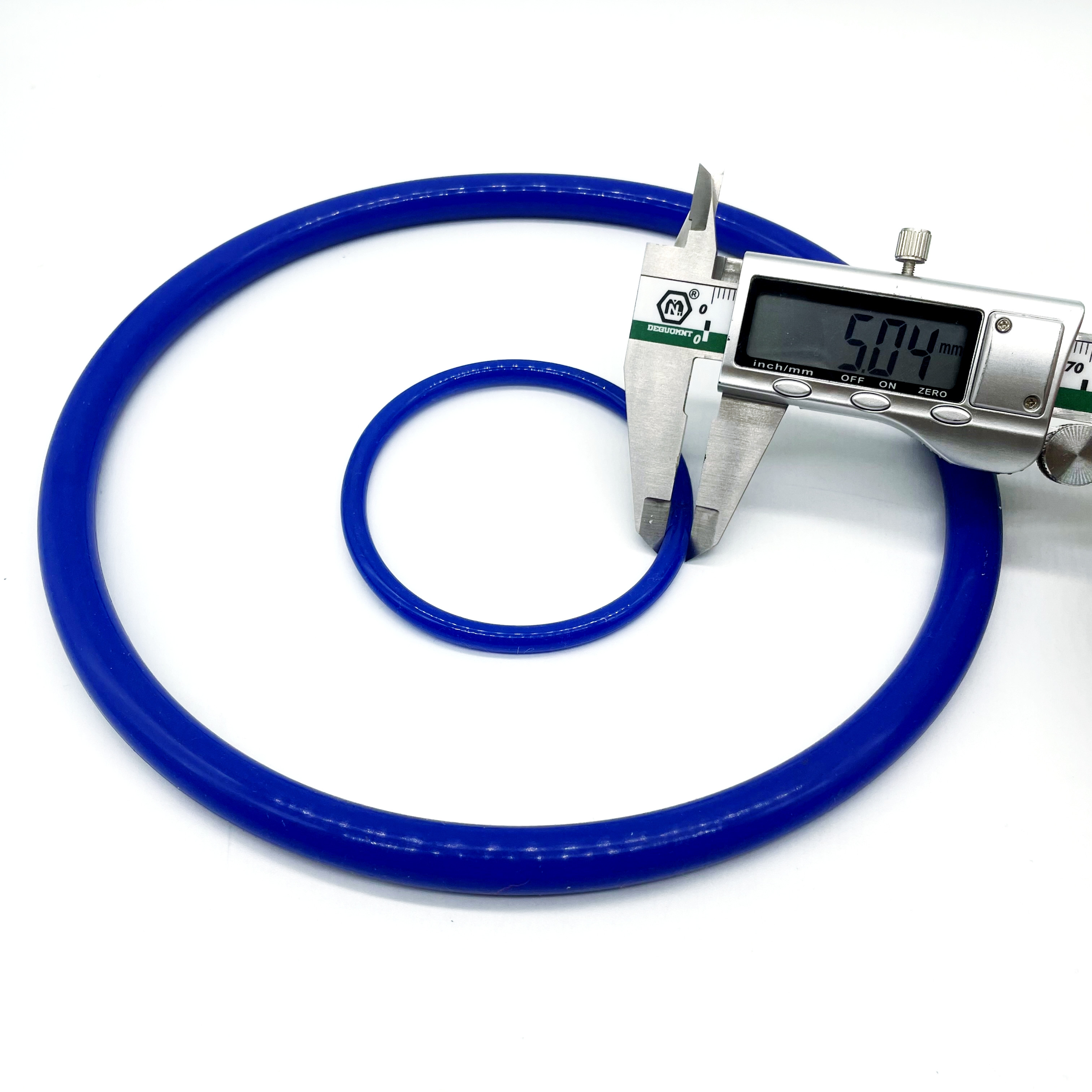 Factory Direct Flexible Blue Colored Elastic Non-Toxic Silicone Food Grade machine use seal rubber o ring