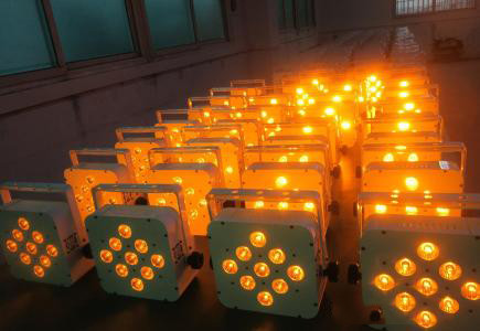 Rechargeable Wireless LED Par Lights 9x18W LED 6in1 AC110-250V 50Hz/60Hz