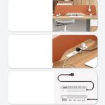 Simple Modern Staff Seat Work Table Office 6 Four 4 People Office Desk Style