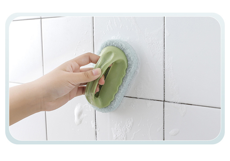 Dropshipping House hould Strong band bathtub brush with handle decontamination Kitchen Cleaning Magic Brush