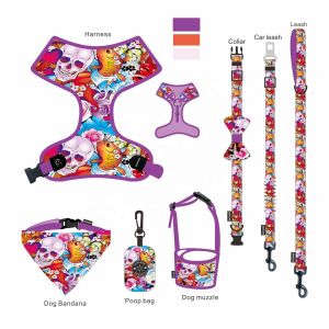 Buy cheap Tactical Soft Collar Leash Harness Set Choking Free Custom Reversible from wholesalers