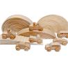 Buy cheap Rainbow 35.5cm Coloured Wooden Building Blocks Large Baby from wholesalers