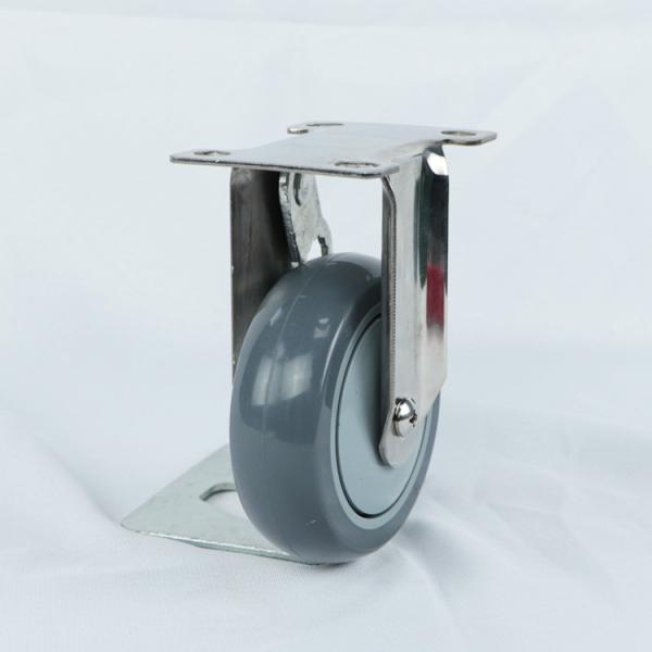Buy cheap 500 Lbs Load Capacity Red Pu Threaded Stem Stainless Steel Casters from wholesalers