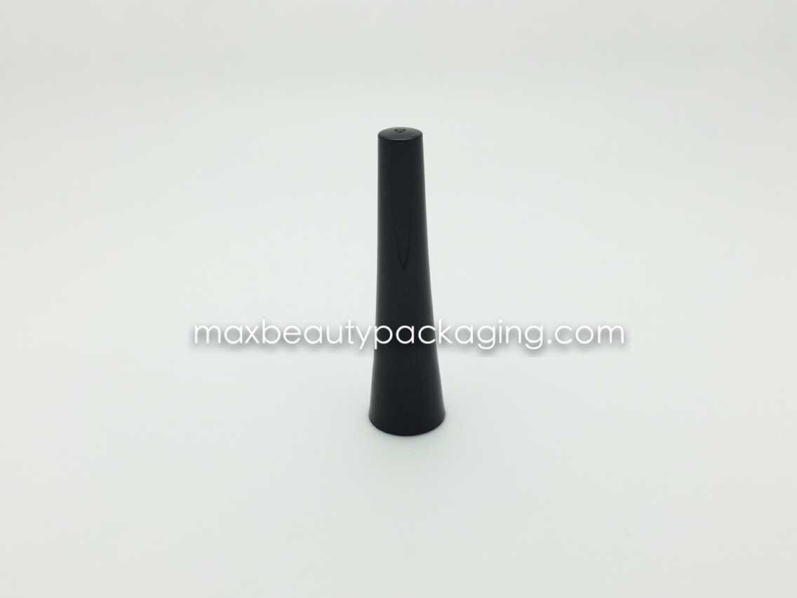 N1061 glossy black long magic wand shape nail polish cap nail polish packaging single cap uv coating color available