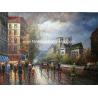 Buy cheap Palette Knife Paris Oil Painting Paris Street Thick Oil 50 cm x 60 cm For cafes from wholesalers