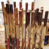 Buy cheap 90x3cm Wood Walking Cane Chinese Totem Carving from wholesalers