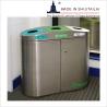 Buy cheap Street Free Standing 2 Bin SS304 Classified Trash Can from wholesalers