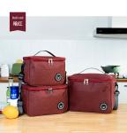 COMMUTER LUNCH BOX HANDBAG SQUARE INSULATED BAG ALUMINUM FOIL THICKENED BENTO