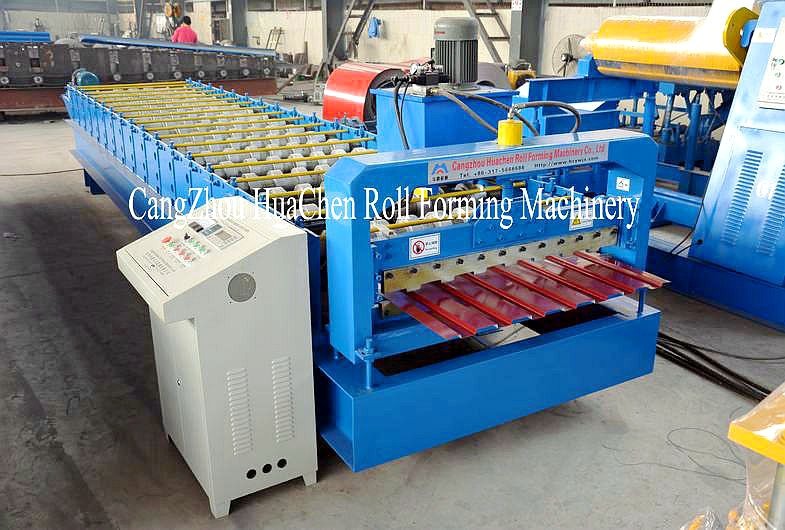 1250 mm Galvanized Sheet Metal Roll Forming Machines 5.5kw Power