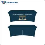 Stretch Trade Show Tablecloth , Vendor Booth Table Cloths Spandex Elastic With