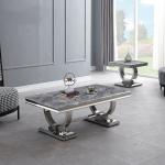 Modern Mirror Custom Stainless Steel Furniture Bedside Table For Living Room