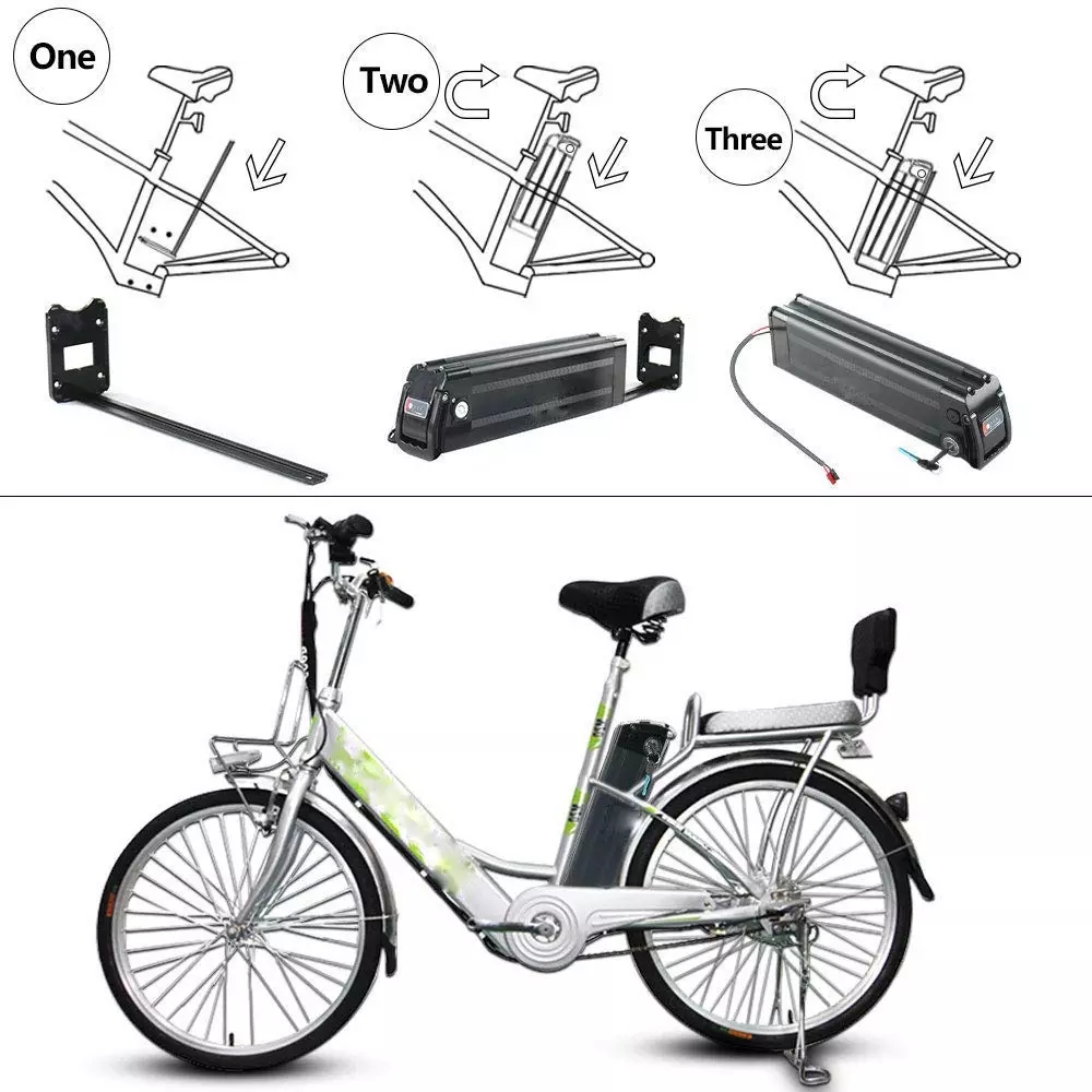 Customized Size Electric Bike Lithium Battery Light Weight 48V 10AH / 15AH / 17.5AH
