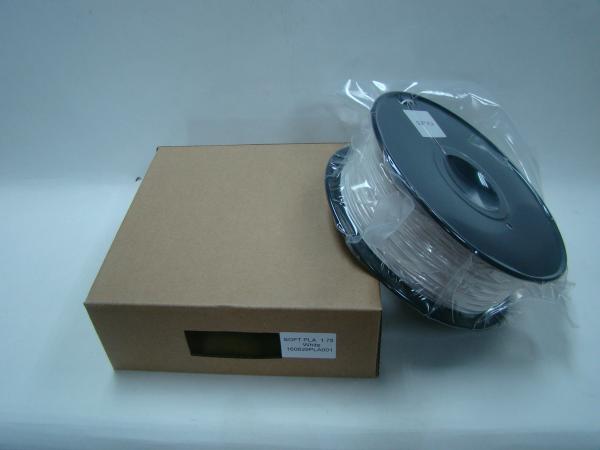 Buy cheap Soft PLA 3D Printer filament., 1.75 / 3.0mm, White Color from wholesalers