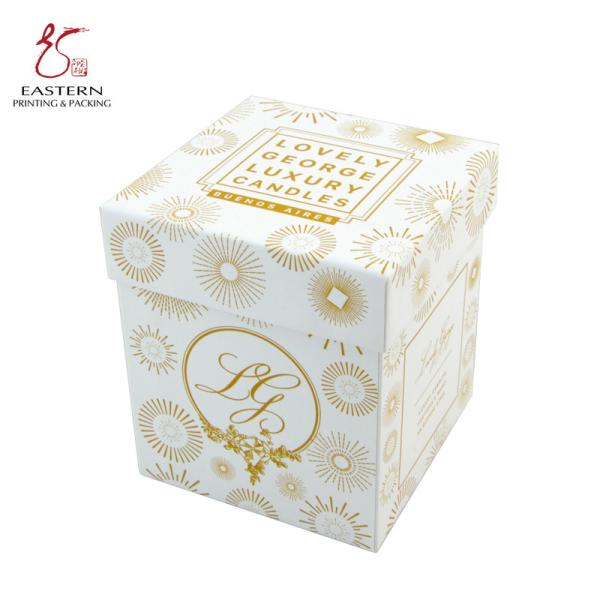 Buy cheap OEM CMYK Printed Matte Luxury Candle Packaging Box Handmade from wholesalers