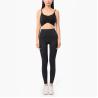 Buy cheap Cropped Strappy Bra 210gsm Yoga Activewear Sets High Waist Fitness Set from wholesalers