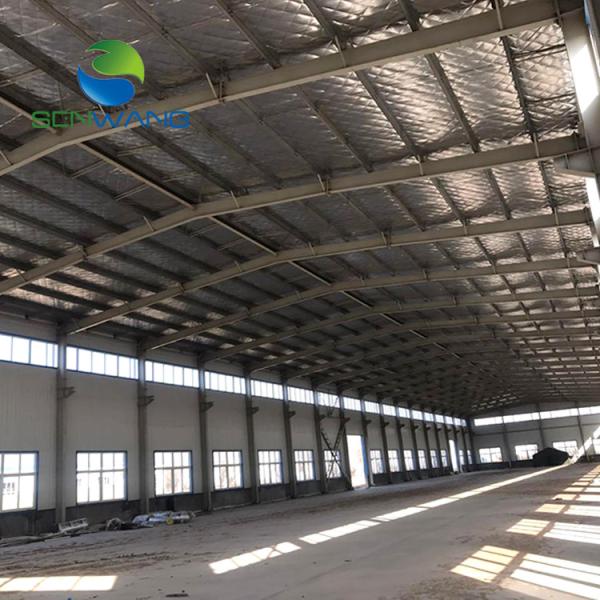 Heat Treated Steel Structure Workshop Construction For Cement Production /
