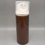 Buy cheap Empty Amber Plastic Cosmetic Packaging PP Airless Bottle 100ml With Pump from wholesalers