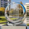 Buy cheap Outdoor Large Forged Metal Sculpture Shaped Geometric Circular Ring from wholesalers
