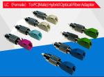 Auqa LC/UPC Female To FC/UPC Male OM3 MM Fiber Optic Hybrid Adapter FC/UPC Male