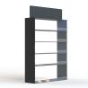 Buy cheap 5 Layers Black Acrylic Shelves Branded Display Stands On Table Top from wholesalers