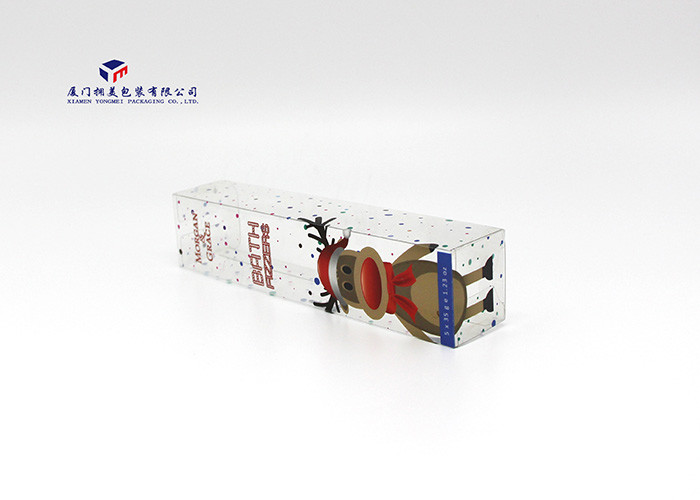 Christmas Gift Rectangle Custom Printed Plastic Boxes Offset Printing 11X8X13.5cm