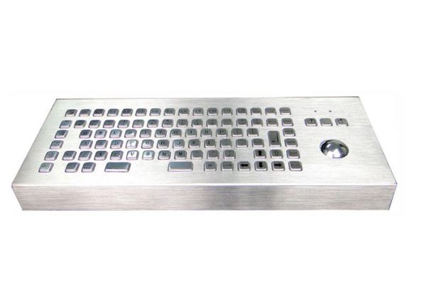 Buy cheap Dust Proof Metal Industrial Computer Keyboard With Trackball 86 Keys from wholesalers