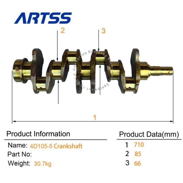 Buy cheap Cast Iron Diesel Engine Crankshaft 6134-31-1010 Fit Komatsu 4D105-5 4D105 from wholesalers