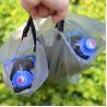 Buy cheap Customized Design Waterproof PO translucent Handle Disposable Plastic Shopping Bags 12''X15'' from wholesalers