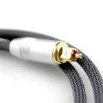 [Factory Outlet] Toslink Plated Golden Silver Port Knited Rope For Audiophile