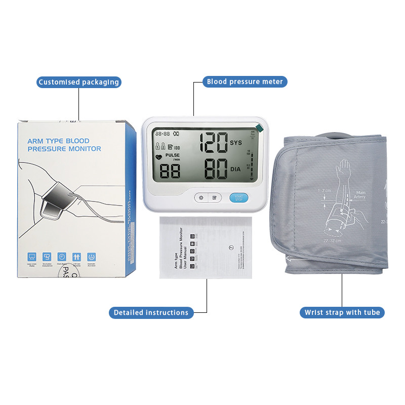 2.95in Digital Home BP Cuff Backlighting High Accuracy Large Screen