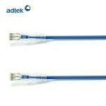 Ethernet Copper Patch Cord Blue Cat5e Mini Ethernet Cable T568A / T568B