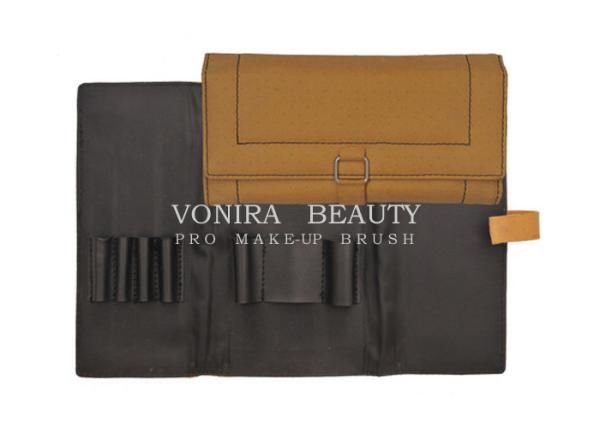 Buy cheap Customized Roll Up Makeup Brush Bag With Brush Holder , Roll Up Cosmetic Bag from wholesalers