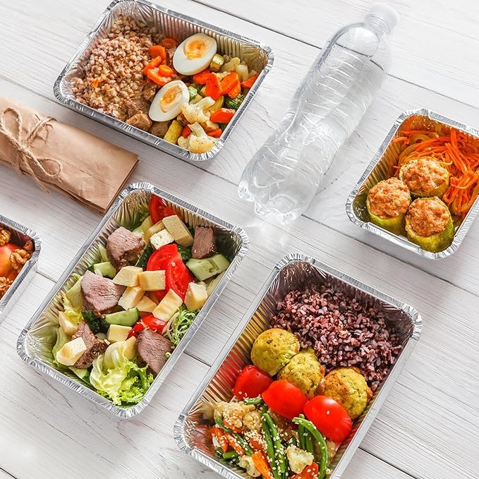 Tin Foil Box Disposable Wholesale Aluminum Foil Products Takeaway Box