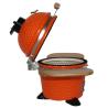 Buy cheap Small SES Orange Charcoal BBQ Ceramic Kamado Grill from wholesalers