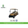 Buy cheap Luxury Brown Color Electric Golf Carts Sightseeing Bus For Six Person Low Noise from wholesalers