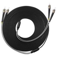 Buy cheap 10G ST To ST Fiber Optic Jumper , Single Mode Fiber Jumpers Dual Core product