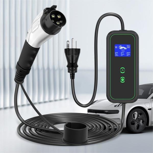 Buy cheap 7.4 KW AC Output Home Ev Charging Station Portable NEMA 14-50P Plug 3*6mm Sup2 0.75mm Sup2 Cable from wholesalers