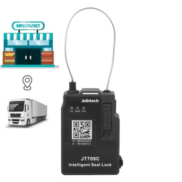 Buy cheap 4G Cargo Container Lock Tracking Theft Alarm Supermarket Transportation City Distribution from wholesalers