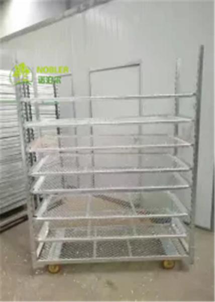 Buy cheap Pull Net Dutch Flower Trolley Cc Trolley Greenhouse Cart , Metal Flower Cart from wholesalers