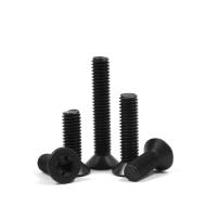 Buy cheap M4 14mm Black Oxide Flat Countersunk Head Steel Metric Mini Torx Screws with product