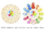 Geometry Clock Wooden Puzzle Numbers Montessori Counting Toy