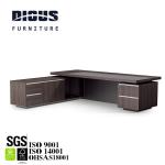 Steel Leg Melamine Computer Desk , 0.75m L Shape Office Table