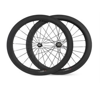 Buy cheap Hot sale cheaper YOUNGFANBIKE 700c 60MM Carbon clincher wheelset width 23mm for road bike from wholesalers