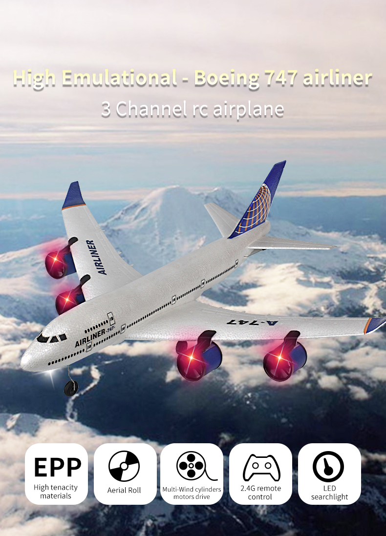 Radio Controlled 2.4g Fixed Wing Plane BM01 Model Flight Brushless Motor RC Airplane Great for Adults and Children